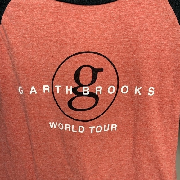 Garth Brooks World Tour Women's Salmon 3/4 Sleeve Concert Tee Size Small - Picture 4 of 11